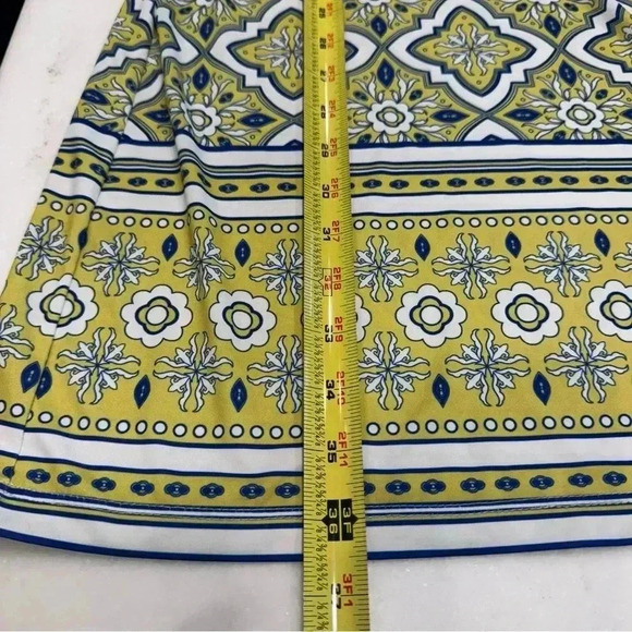 NWOT Jean-Pierre Klifa Paris Green, Gray & Navy Multicolored Shift Dress Size M - Picture 5 of 7